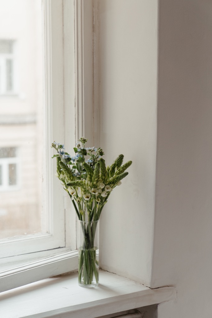 Flower Bouquet on window